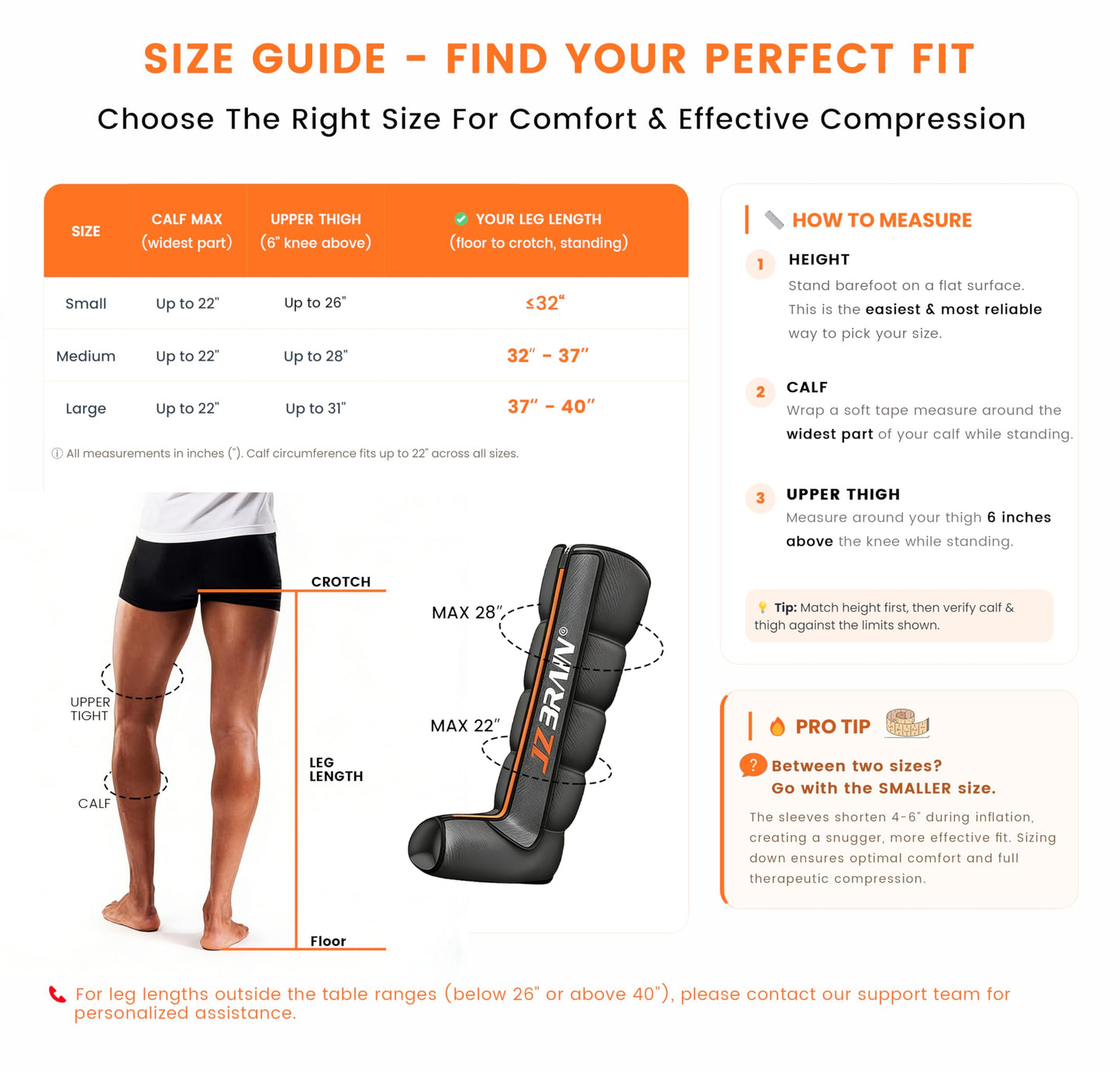 JZBRAIN Air Compression Leg Recovery Boots : Sequential Full Leg Compression Massager System for Muscle Relaxation & Relief - 11 Intensity 6 Modes 3 Heat for Athletes & Gym (Medium)